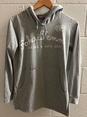 Fokai Femme Guam Buenas And Hafa Adai Gray Light Weight Hoodie